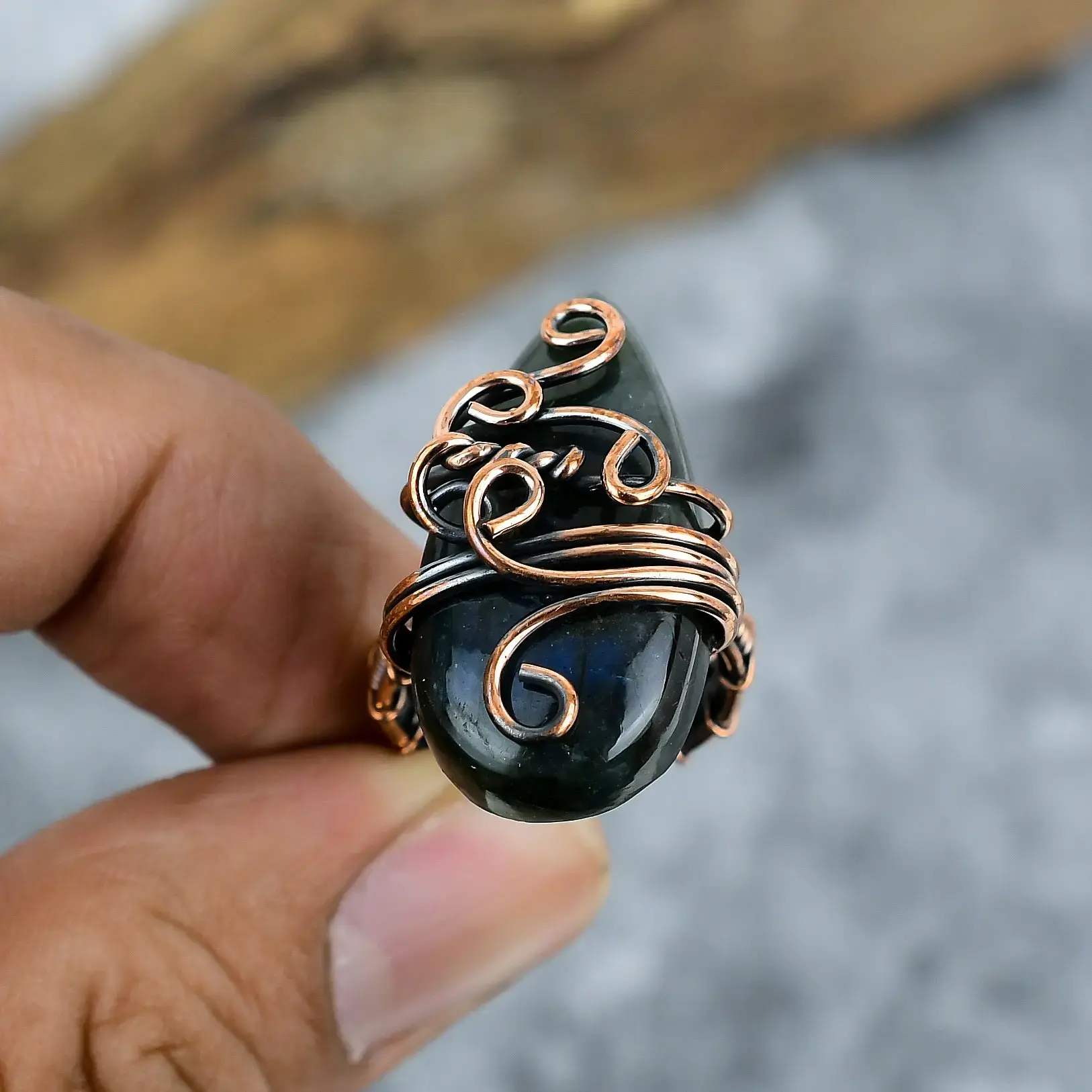 Copper Wire Ring thumb