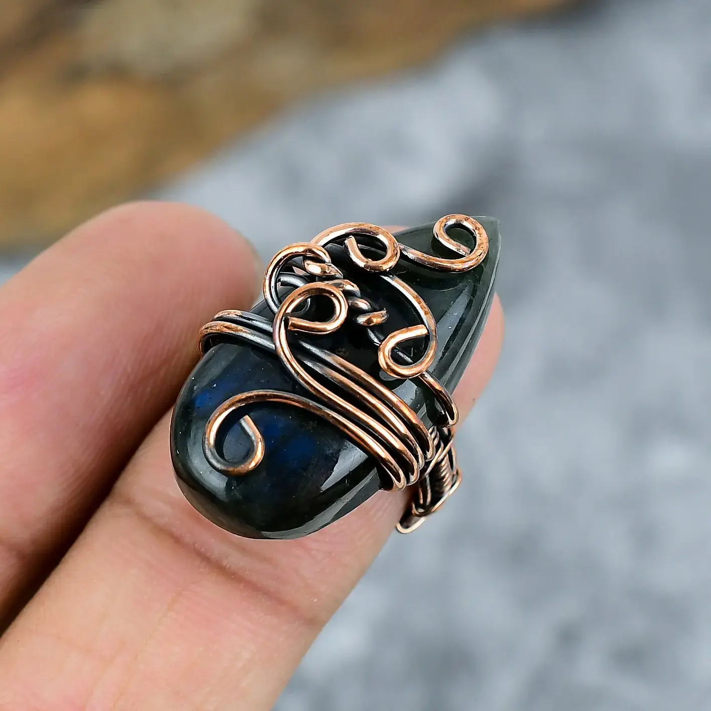 Copper Wire Ring thumb