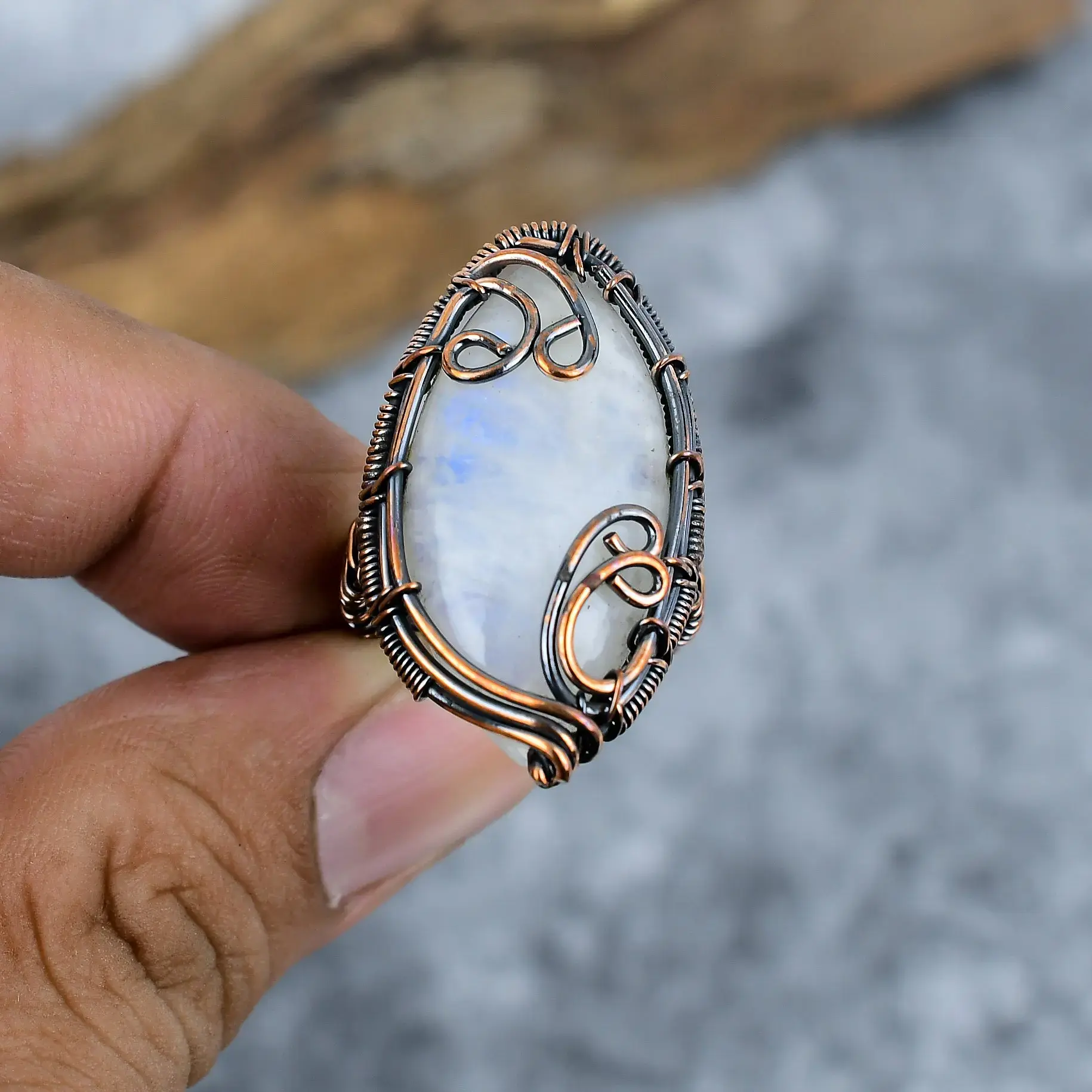 Copper Wire Ring thumb