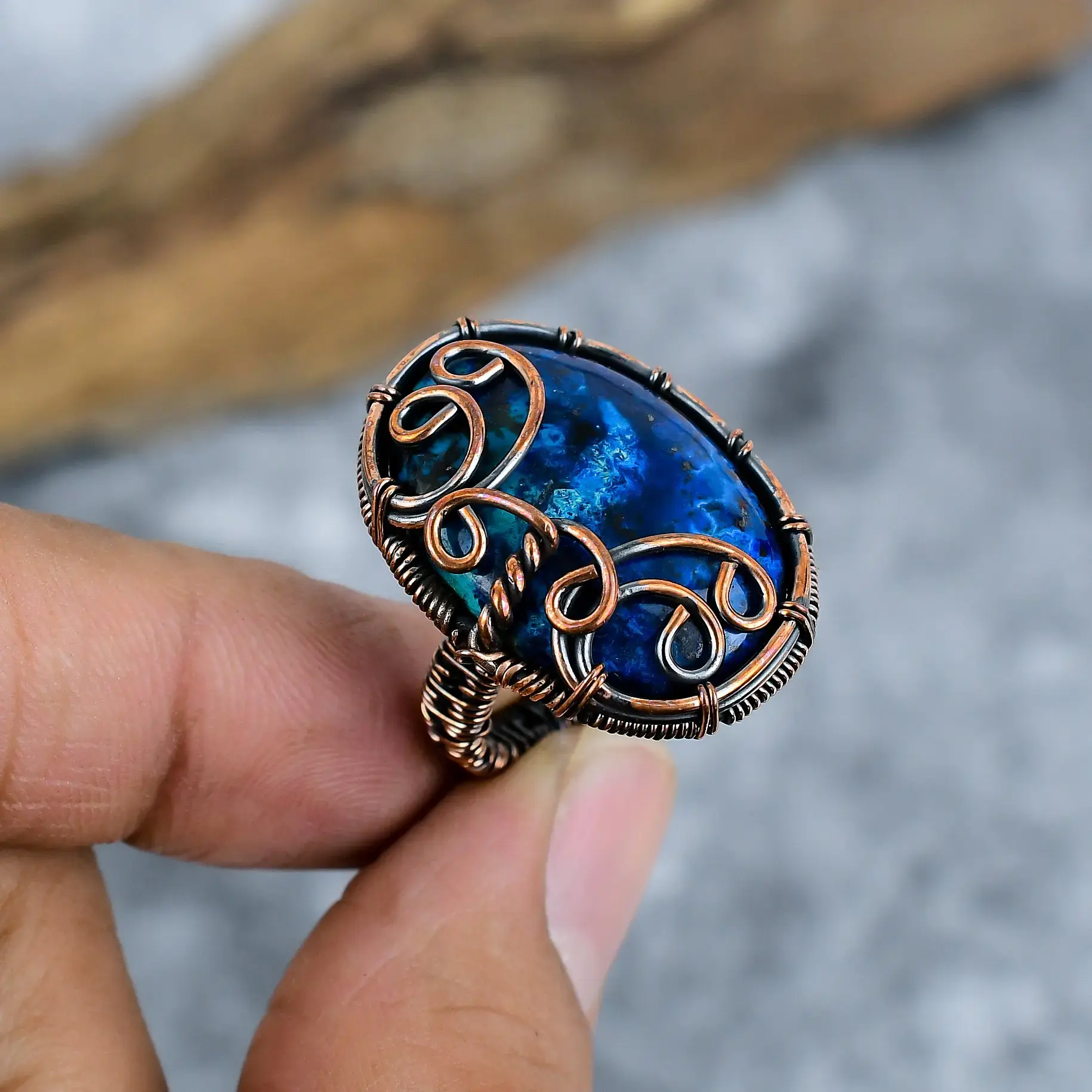Copper Wire Ring thumb